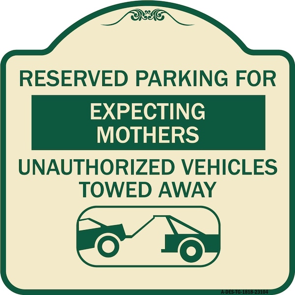 Reserved Parking for Expecting Mothers Unauthorized Vehicles Towed Away, A-DES-TG-1818-23104